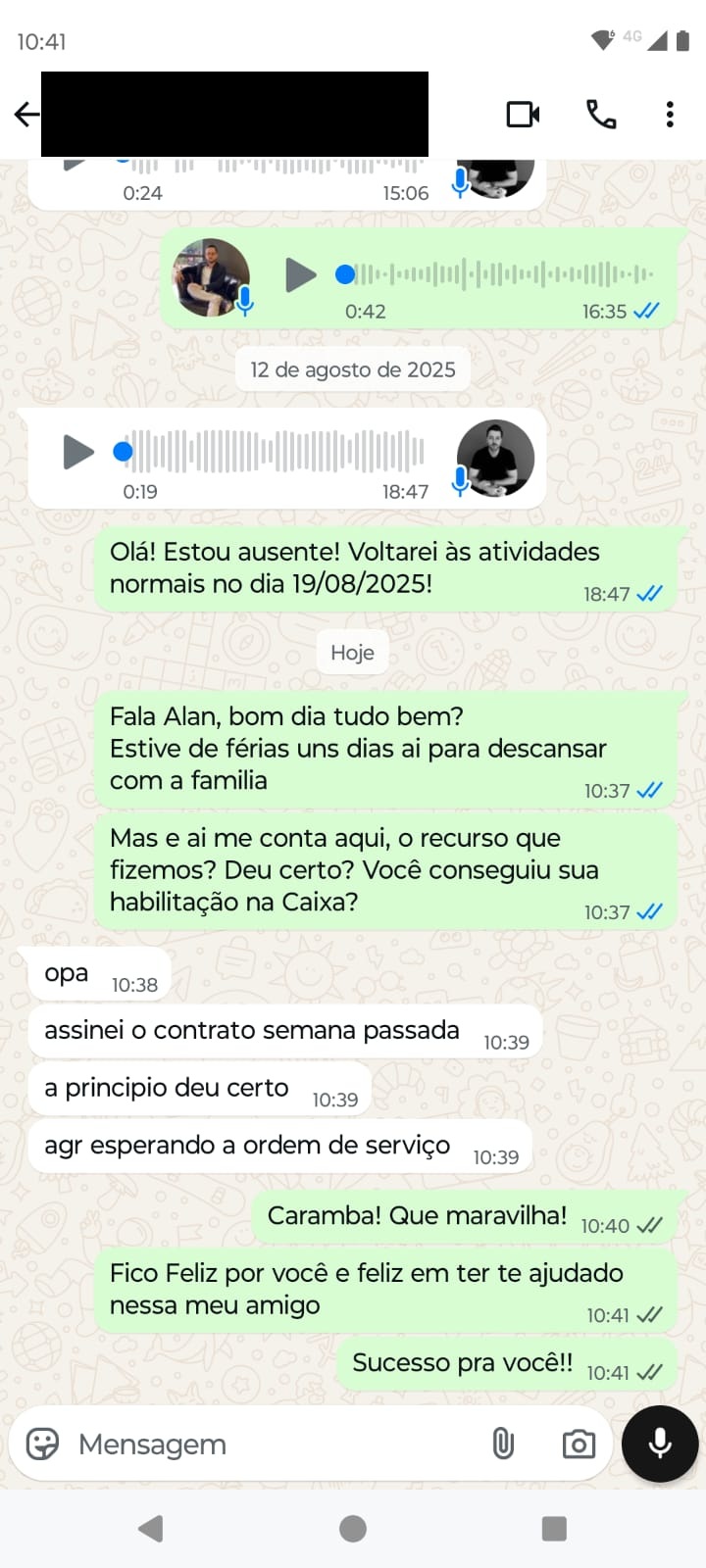 Depoimento de cliente