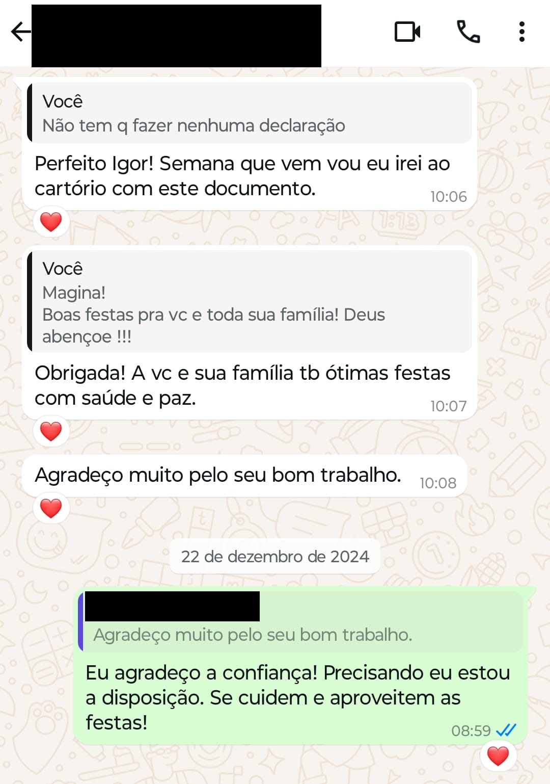 Depoimento de cliente