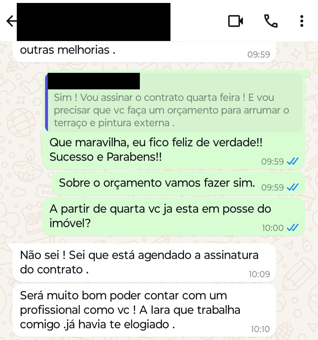 Depoimento de cliente